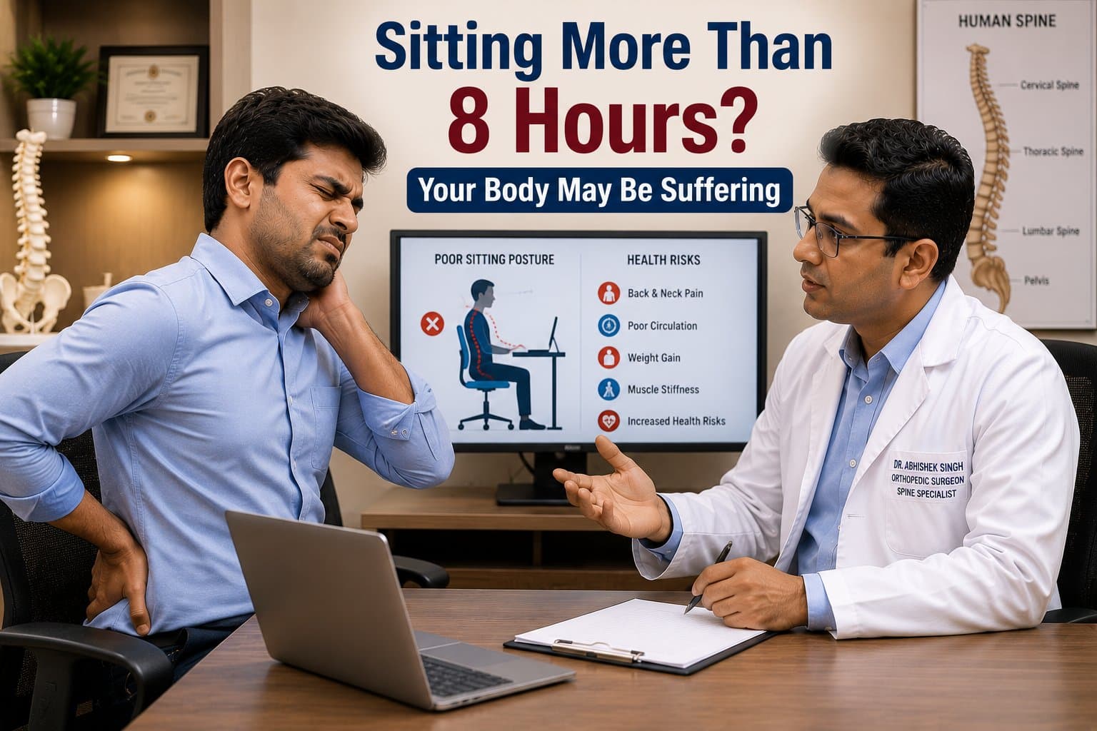What Happens If You Sit for More Than 8 Hours Daily? Health Risks You Should Know What Happens If You Sit for More Than 8 Hours Daily? Health Risks You Should Know